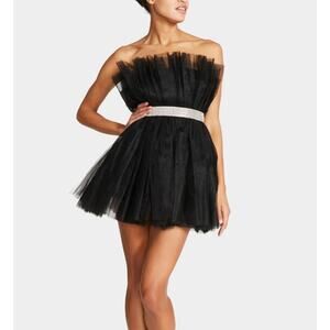 BETSEY JOHNSON Black Showstopper NWT Prom Dance Homecoming Mini Dress Tulle